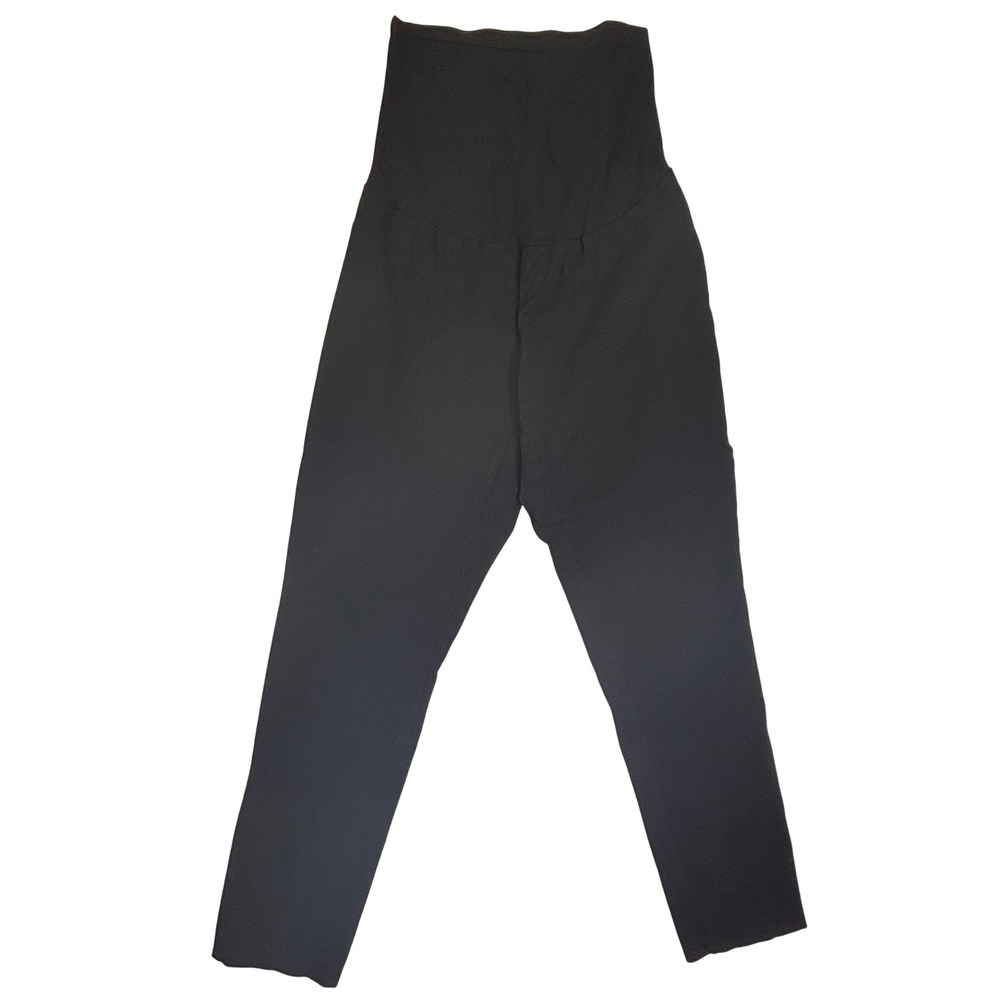 Motherhood Maternity Black Slim Dress Pants Full Belly Panel Small 3319